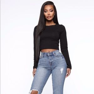 Robin Long Sleeve Top - Black
